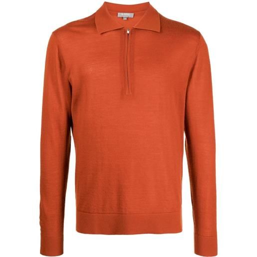 N.Peal maglione con mezza zip - arancione