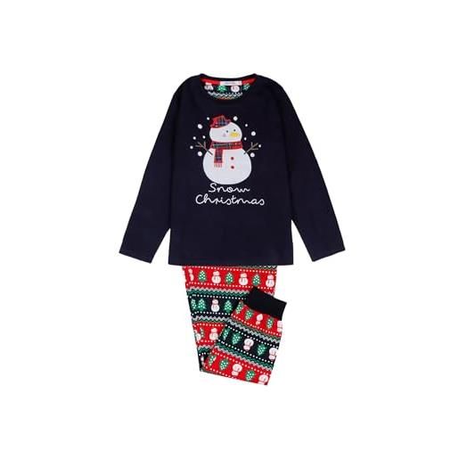 ADMAS pigiama invernale natalizio in cotone 2 pezzi maglietta + pantalone autunno inverno originale e autentico, ideale per bambino / bambina in graziosa scatola regalo (16 anni, pigiama natale 55642)