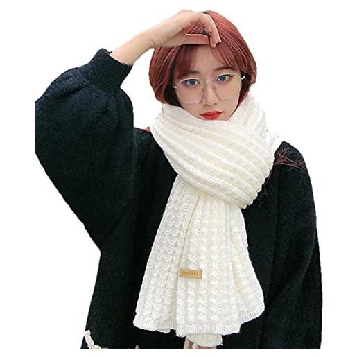 UKKO sciarpa sciarpa lavorata a maglia inverno moda donne lunghe sciarpe femminile vintage grande scialle morbido caldo pashmina sciarpa di lana addensata