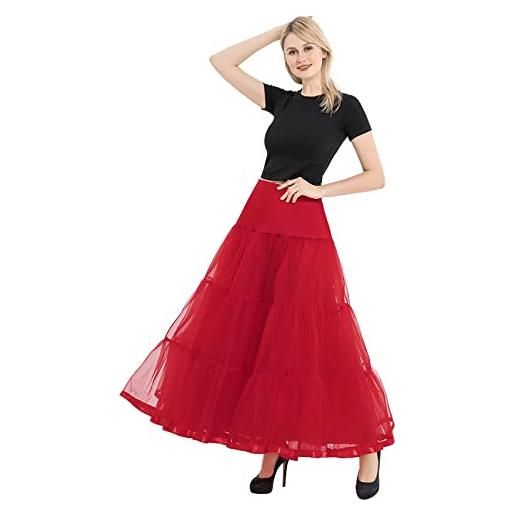 Generico gonna tulle donna lungo puffy tulle gonna vintage rockabilly petticoat sottogonna gonna maxi gonne