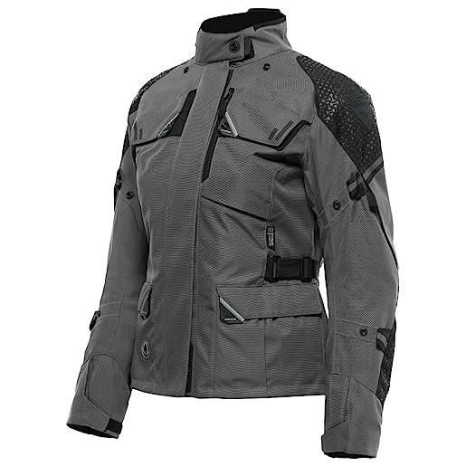 Dainese - ladakh 3l d-dry lady jacket, giacca moto touring impermeabile, protezioni su spalle e gomiti, 4 stagioni, giacca da moto da donna, iron-gate/nero, 46