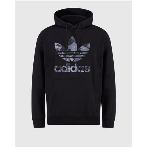 Adidas Originals felpa con cappuccio graphics camo infill nero uomo
