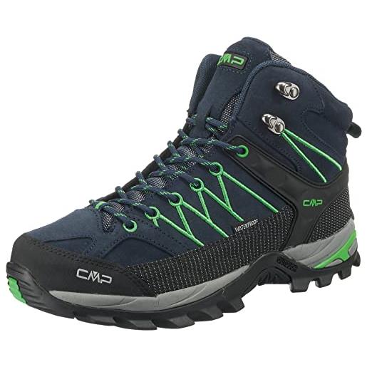 CMP rigel mid trekking shoes wp, scarpe da trekking uomo, asphalt-syrah, 46 eu