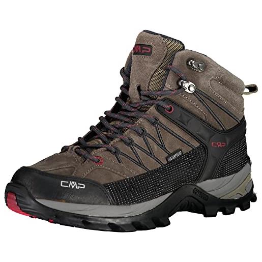 CMP rigel mid trekking shoes wp, scarpe da trekking uomo, graffite-antracite, 45 eu