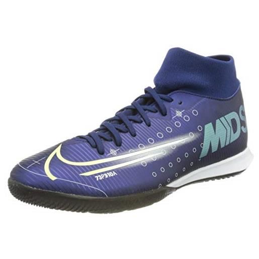 Nike superfly 7 academy mds ic, scape per sport indoor uomo, blu blue void metallic silver white 100, 39 eu