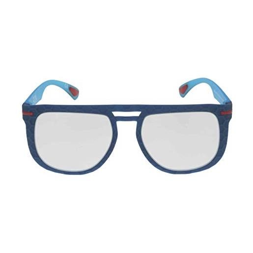 AirDP Style javi occhiali, c3 bis soft touch crystal dark blue, taglia unica men's