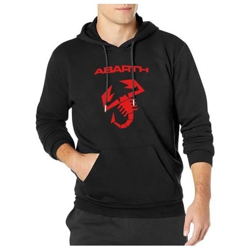 lelei abarth scorpion logo hooded tops hoodies hoody italy fashion casual clothes hoodies men black xl
