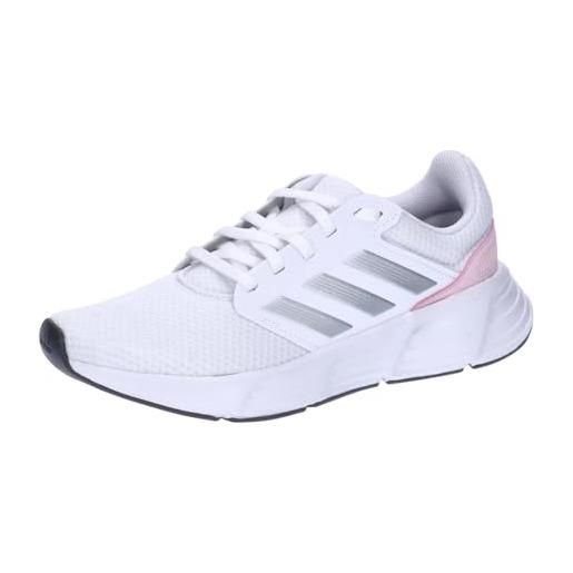 adidas galassia q, scarpe da ginnastica donna, nuvola bianco argento rosa, 38 2/3 eu