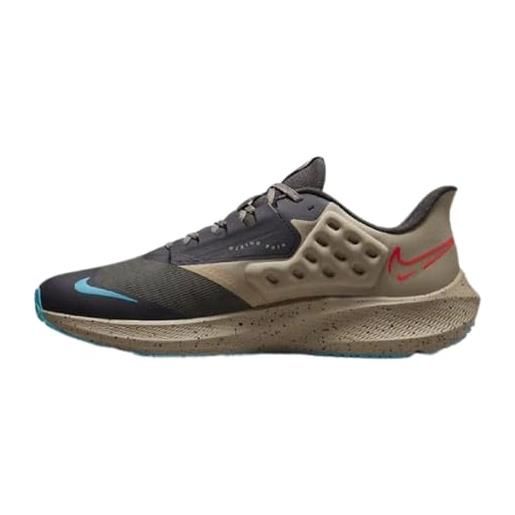 Nike air zoom pegasus 39 shield, scarpe da corsa su strada a prova di maltempo uomo, multicolore (medium ash bright crimson khaki), 47 eu