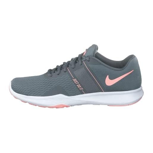 Nike wmns city trainer 2, scarpe da ginnastica basse donna, multicolore (cool grey/oracle pink/wolf grey 001), 41 eu