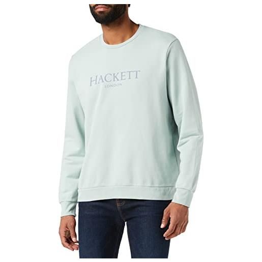 Hackett London hackett ldn crew maglione, 9lsgrey mist, l uomo