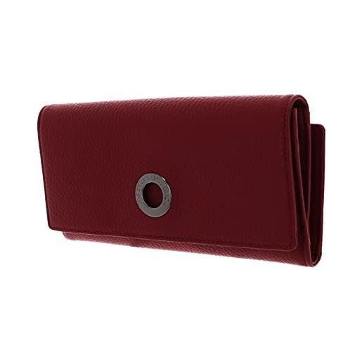 Mandarina Duck mellow leather wallet with flap l rumba red
