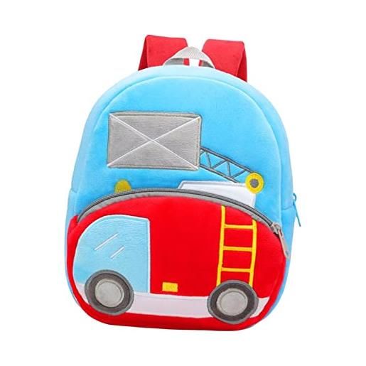 Oshhni ingegneria veicolo tema toddler book bag zaino borsone daypack bookbag zaino per bambini casual per scuola, scuola, bambini, bebè, camion scala
