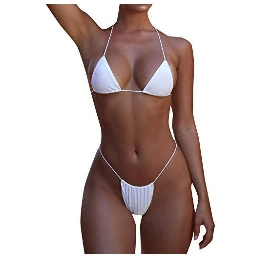 Sommerty costume da bagno due pezzi sexy modello bikini donna con schiena aperta bikini hot ladies mini bikini set triangolo micro reggiseno string
