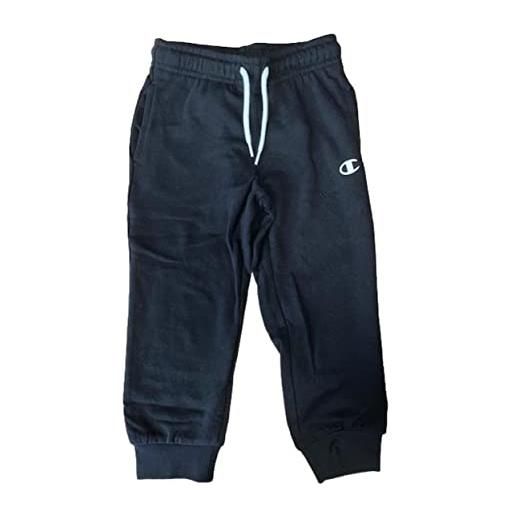 Champion legacy basics-powerblend rib cuff pantaloni da tuta, blu marino, 3-4 anni bambino