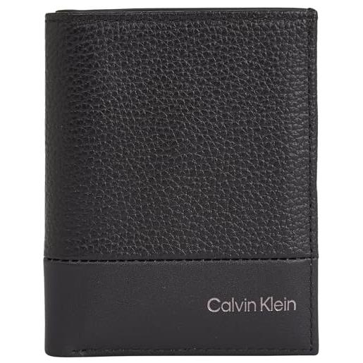 Calvin Klein subtle mix bifold 6cc w/coin k50k511667, portafogli uomo, nero (ck black), os