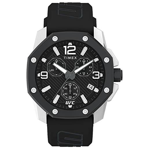 Timex orologio cronografo al quarzo da uomo con cinturino in di gomma tw2v58600