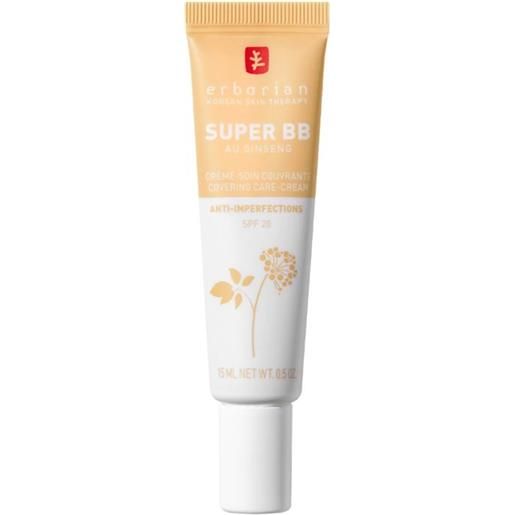 ERBORIAN super bb con ginseng - crema viso coreana anti-imperfezioni nude 15 ml