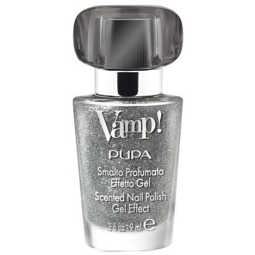 Pupa vamp!Smalto profumato effetto gel sparkling edition - 307 platinum silver