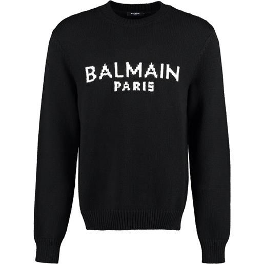 BALMAIN maglione con logo balmain