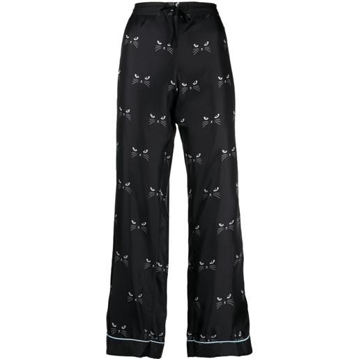 Macgraw pantaloni con stampa - nero