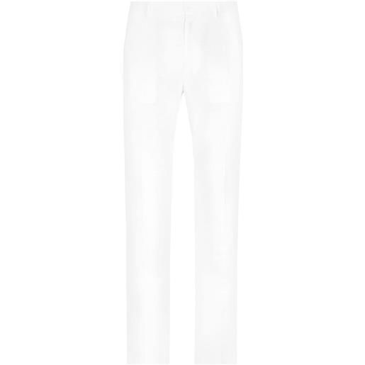 Dolce & Gabbana pantaloni ampi con bottone - bianco