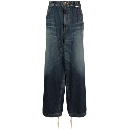 Maison Mihara Yasuhiro jeans a gamba ampia - blu