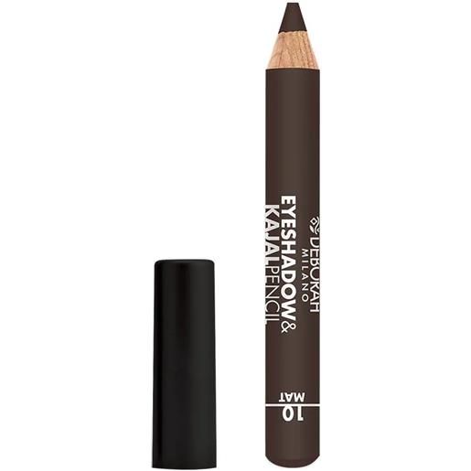 Deborah eyeshadow & kajal pencil - 10 marrone mat