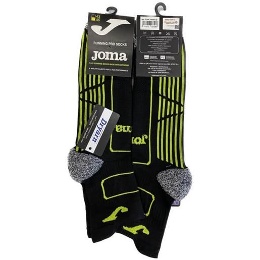 Joma calza running dryarn - nero/giallo