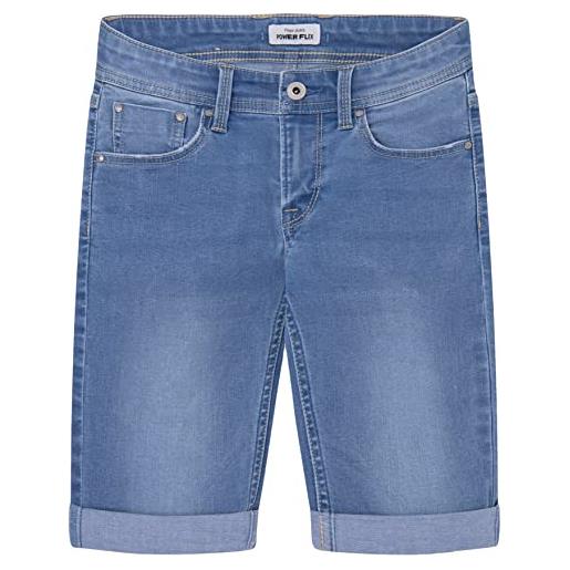 Pepe Jeans becket short, pantaloncini bambini e ragazzi, blu (denim-js2), 4 anni