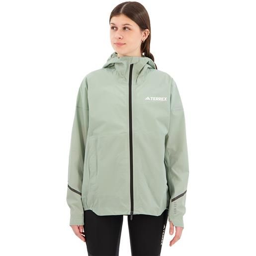 Adidas xperior light rain dry jacket grigio l donna