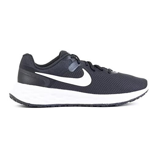 Nike revolution 6 nn, scarpe per jogging su strada uomo, black white iron grey, 42.5 eu