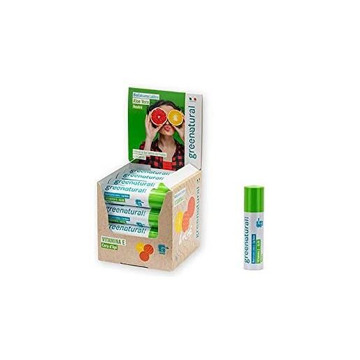 Greenatural biobalsamo labbra vitamina e aloe Greenatural - stick da 5