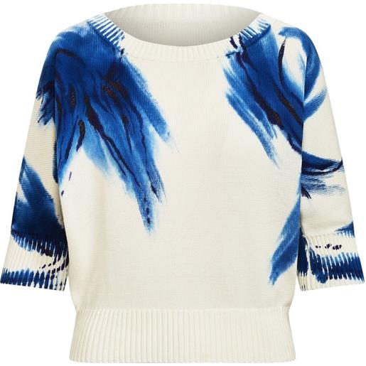 Ralph Lauren Collection top con stampa - bianco
