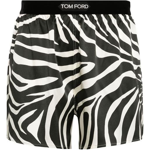 TOM FORD shorts con stampa - toni neutri