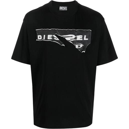 Diesel t-shirt con stampa grafica - nero