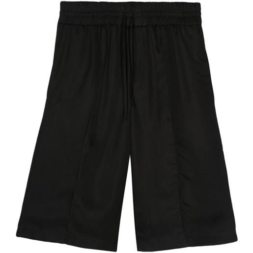 Jil Sander shorts con piega - nero