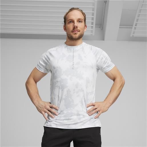 PUMA t-shirt da training yogini lite da, argento/altro