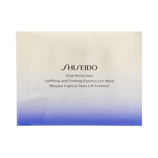 Shiseido vital perfection uplifting & firming express eye mask maschera occhi rassodante e liftante 12 pz