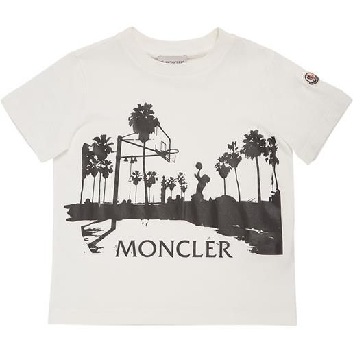MONCLER t-shirt in cotone con stampa