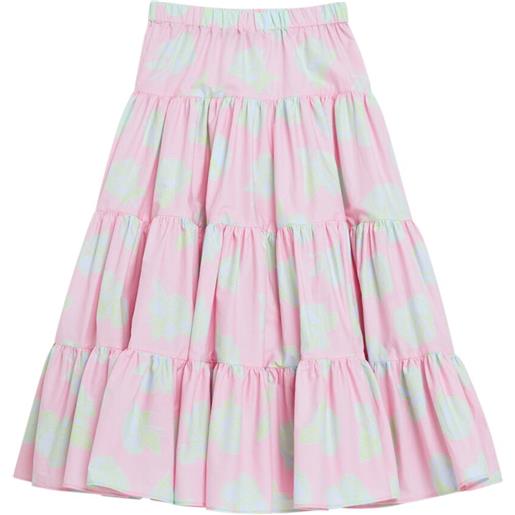 VERSACE cotton poplin maxi skirt