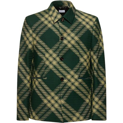 BURBERRY giacca in lana check