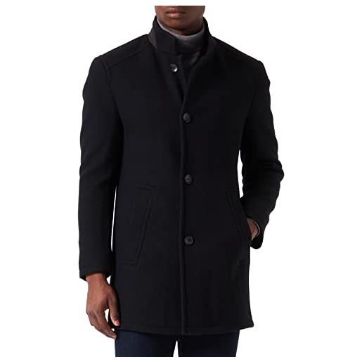 bugatti 228633-24062 cappotto di lana, nero, 25 kurz uomo