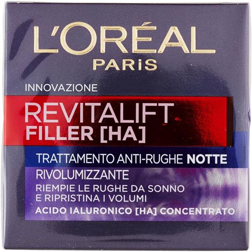 L'Oréal Paris l'oreal revitalift filler [ha] notte crema anti-rughe rivolumizzante 50 ml