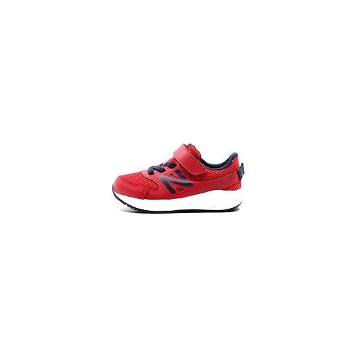 New Balance 570v3 bungee lace with hook and loop top strap, scarpe da ginnastica, rosso, 22.5 eu