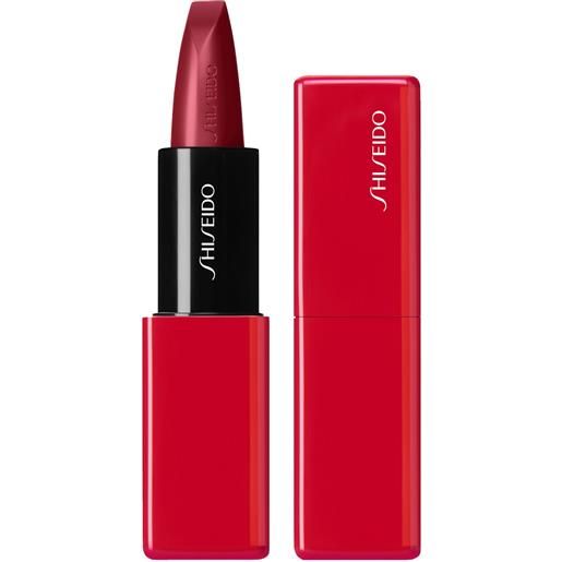 Shiseido techno. Satin gel lipstick 3.3g rossetto 411 scarlet cluster