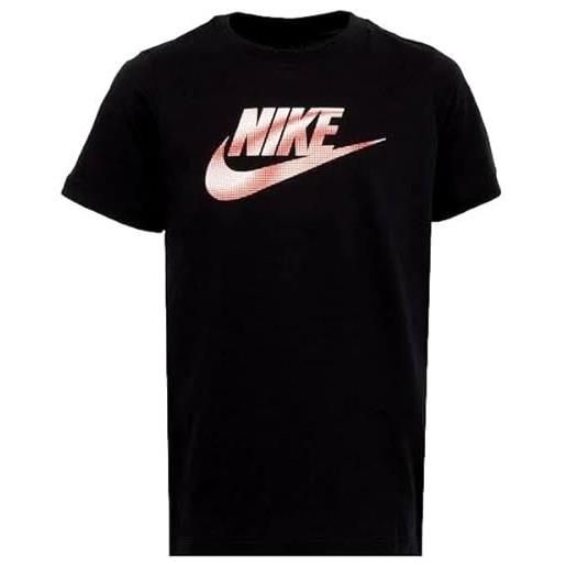 Nike u nsw tee core brandmark 3 maglietta, nero, 13-15 jahre unisex-bambini e ragazzi