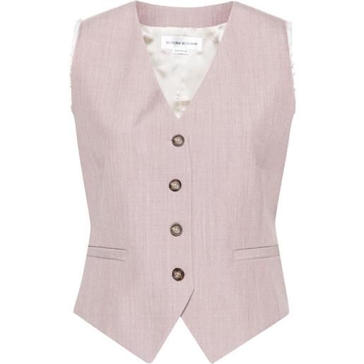 Victoria Beckham gilet con bottoni - rosa