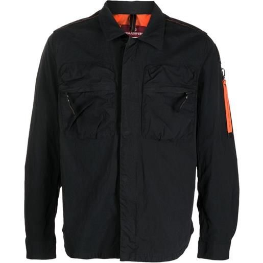 Parajumpers giacca-camicia millard con applicazione - nero