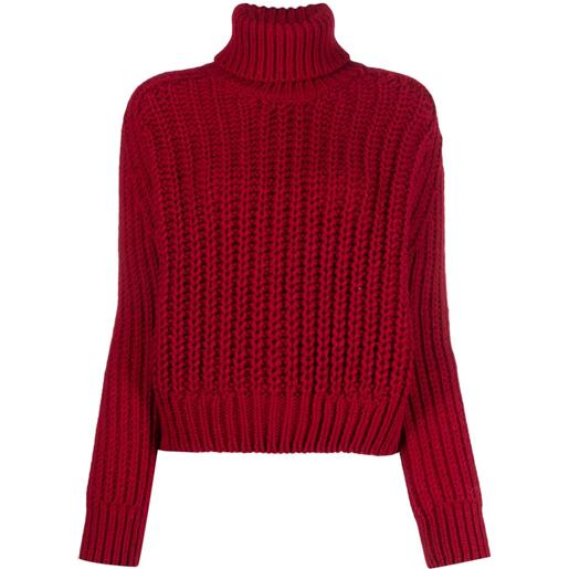 Parajumpers maglione ellen con logo - rosso